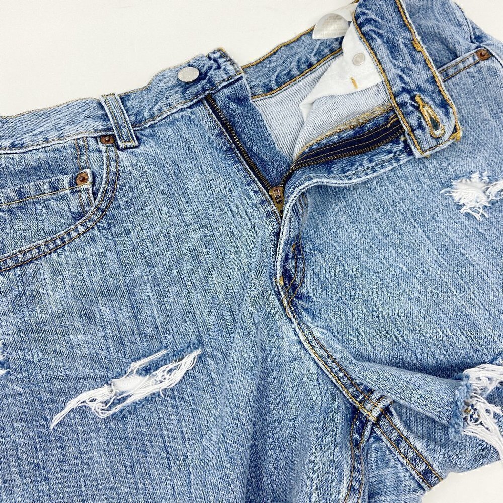 LEVI'S | Distressed Denim Cut-Off Shorts - Picture 9 of 9